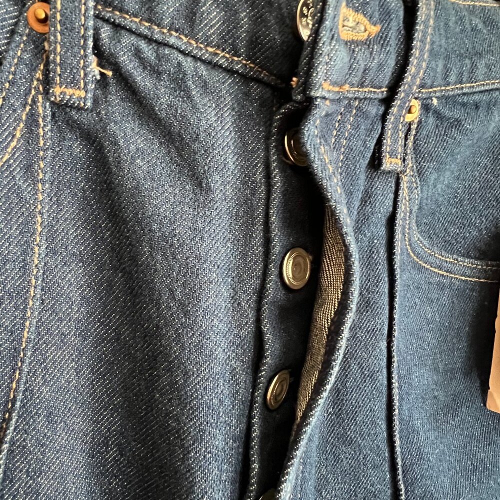 MOTHER Denim SNACKS The Pin Up Tippy Top Sweet Tooth Hover Blue Jeans 27 4 6 NWT - Picture 7 of 16